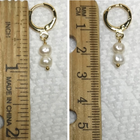 Lucrezia Borgia Double Natural Pearl Gold Renaissance Earrings Handmade Replicas - Picture 12 of 14